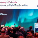 The second day in Tallinn, Crown Prince Haakon opened Norwegian-Estonian Business Forum. Foto: Lise Åserud, NTB scanpix